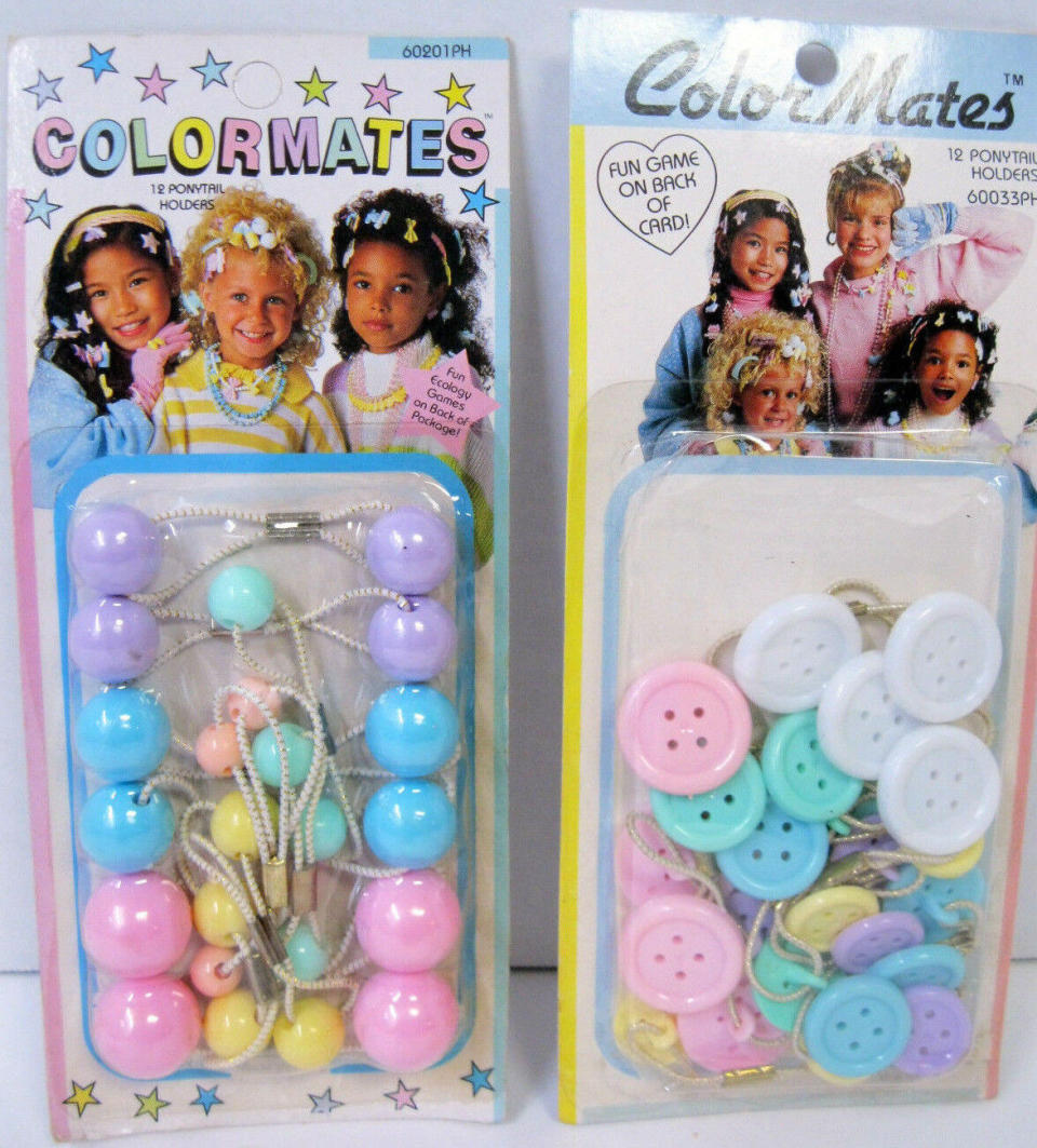 Ball Button Ponytail Holders