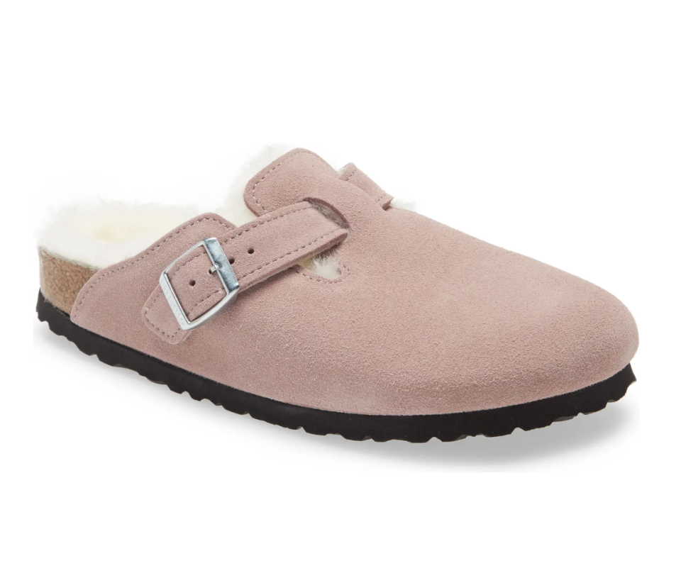 Boston Genuine Shearling Lined Clog. Image via Nordstrom.