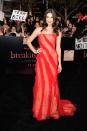 Augenweide Ashley Greene trug eine schulterfreie, rote Robe (Bild: Getty Images)