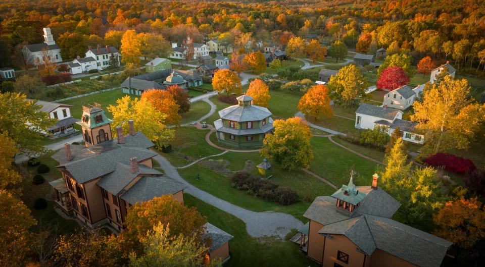 Genesee Country Village and Museum is an historic village with 68 historic buildings that were built in the 1800s recreated into a village, a nature centre and an art gallery. 