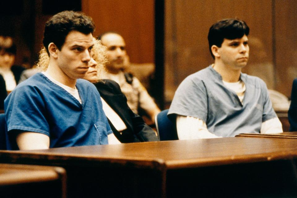 Lyle and Erik Menendez in court