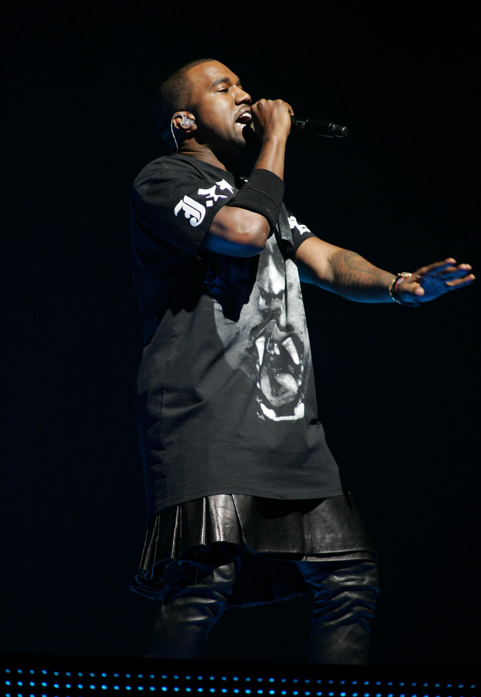 Kanye West sur scène à 