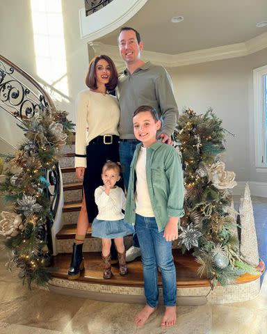 <p>Samantha Busch Instagram</p> Kyle Busch and Samantha Busch with their kids Brexton and Lennix.