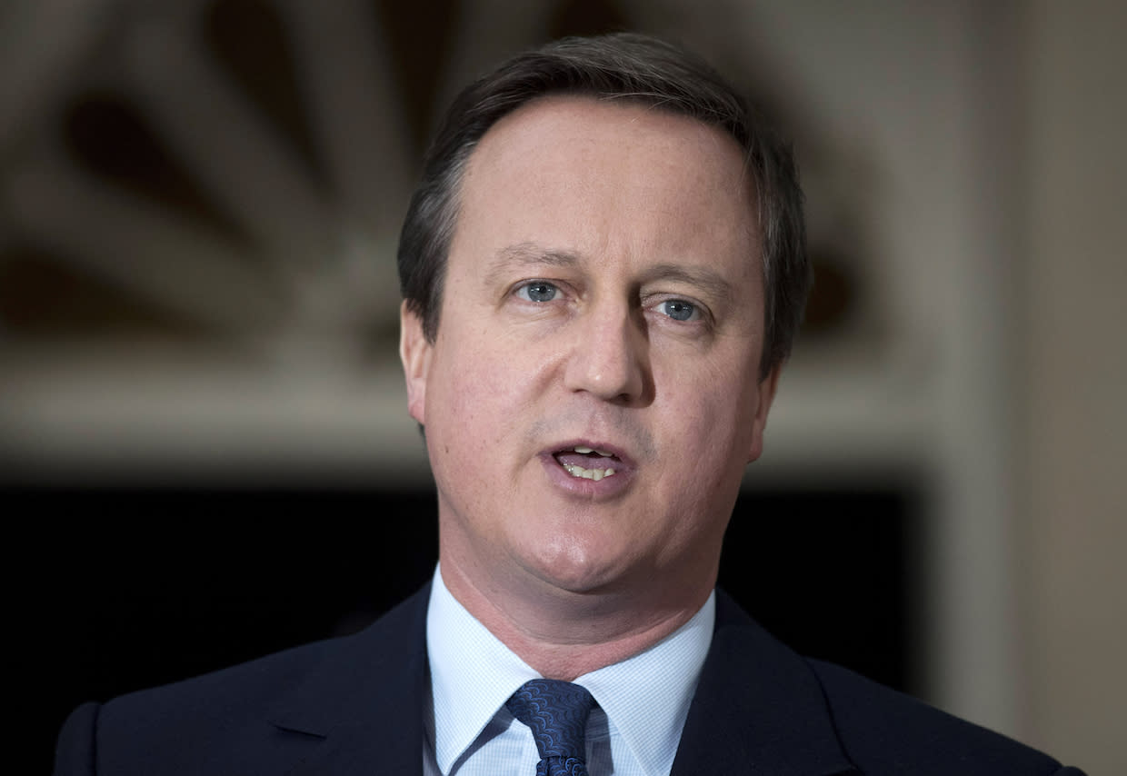 Former prime minister David Cameron said he apologised to world leaders over Brexit 