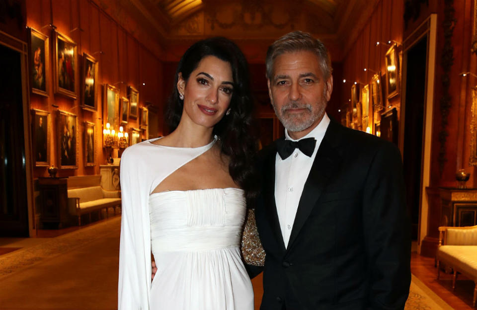 Amal and George Clooney - at the Princes Trust dinner - London - March 19 - PHOTOSHOT