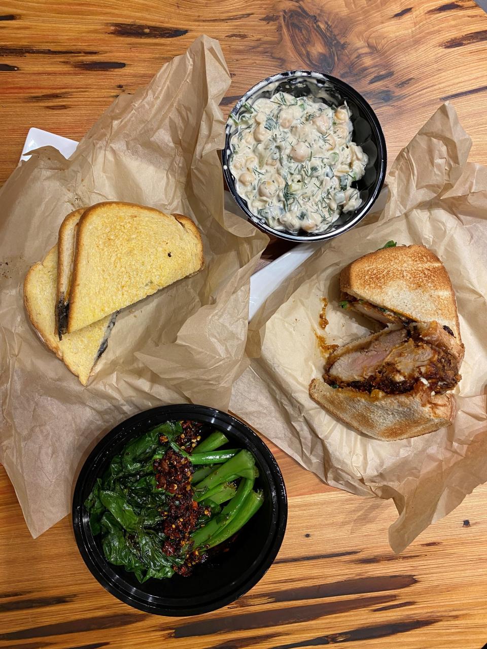 Loaf at Café Brooks offers a variety of sandwiches, melts and salads.