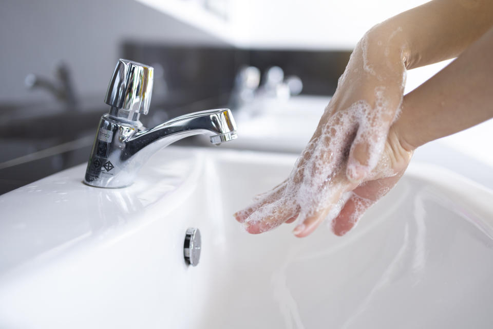 Hygiene. Cleaning Hands. Washing hands,Wash hands,CORONAVIRUS CONCEPT