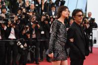 <p>Le couple d’acteurs était sobre et chic sur la Croisette.<br>Crédit : Getty </p>