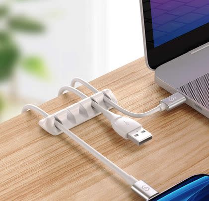 Use this clever organiser to keep your desk clear of cables
