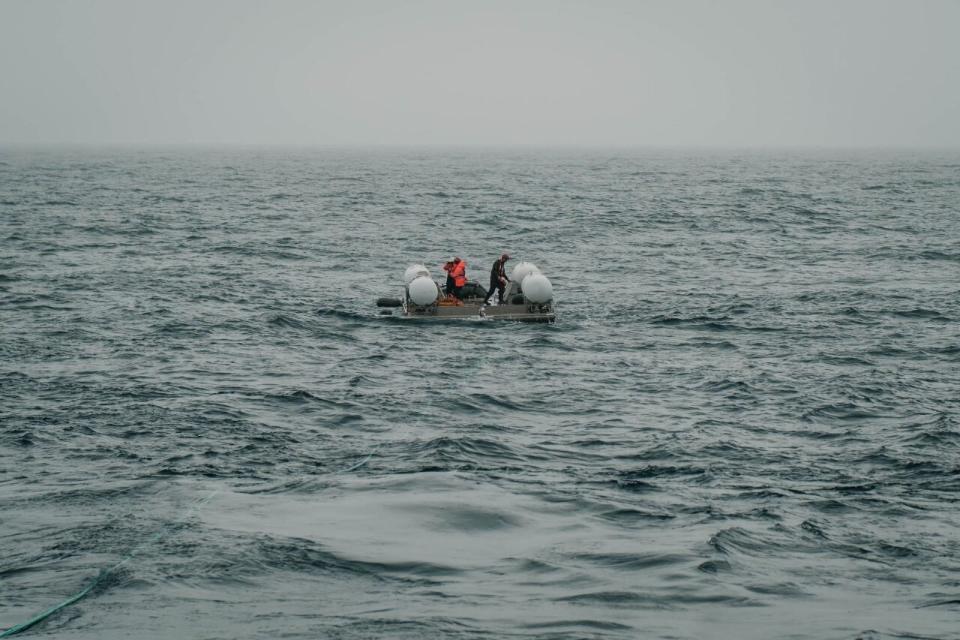 鐵達尼號遺址觀光潛艇失聯，救援行動正在與時間賽跑。(推特)