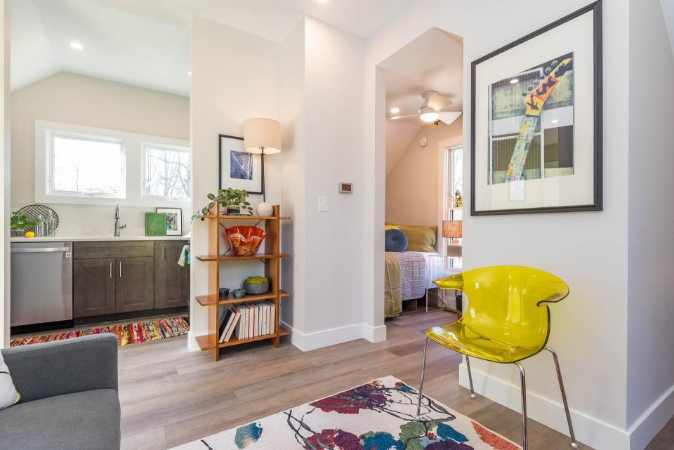 The interior of the Accessory Dwelling Unit behind the house at 1278 E. Short St. The unit was built by Loren Wood Builders.