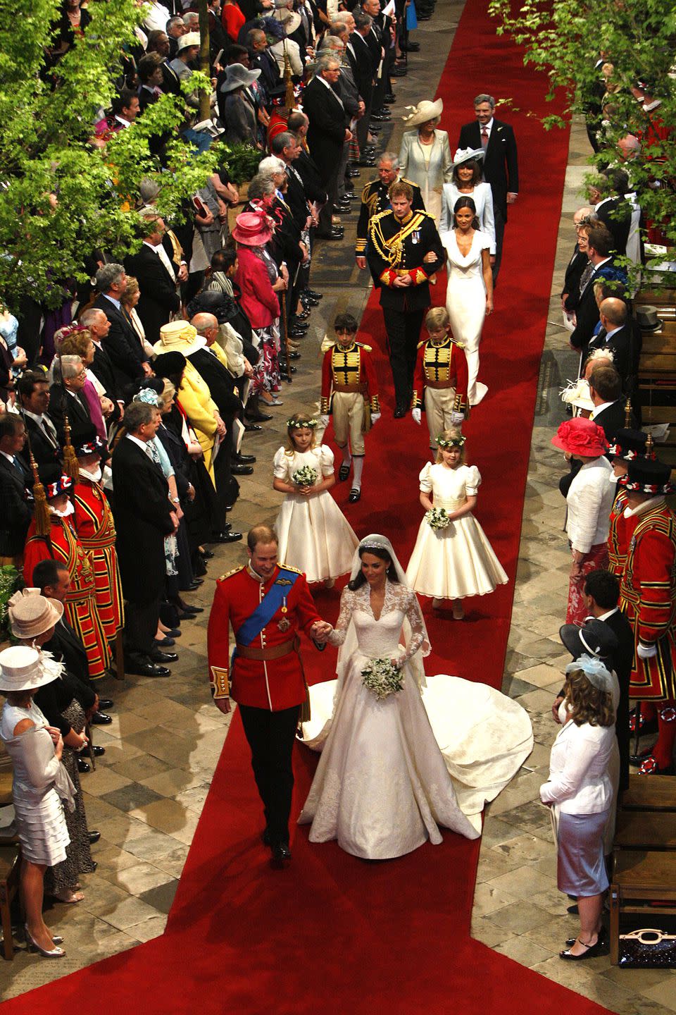 The Walk up the Aisle at Kate's Wedding