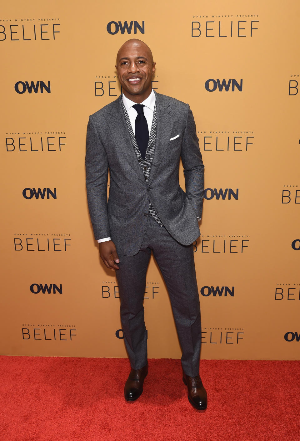 Basketball player Jay Williams attends the “Belief” New York premiere at TheTimesCenter on October 14, 2015 in New York City.