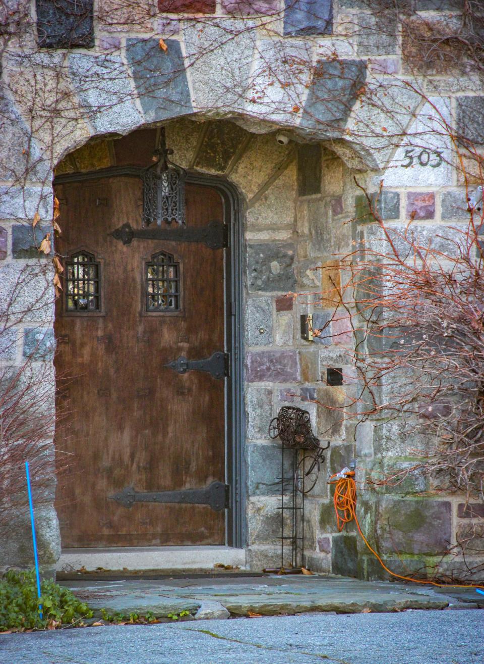 The front door at 503 Highland Ave. in Fall River.