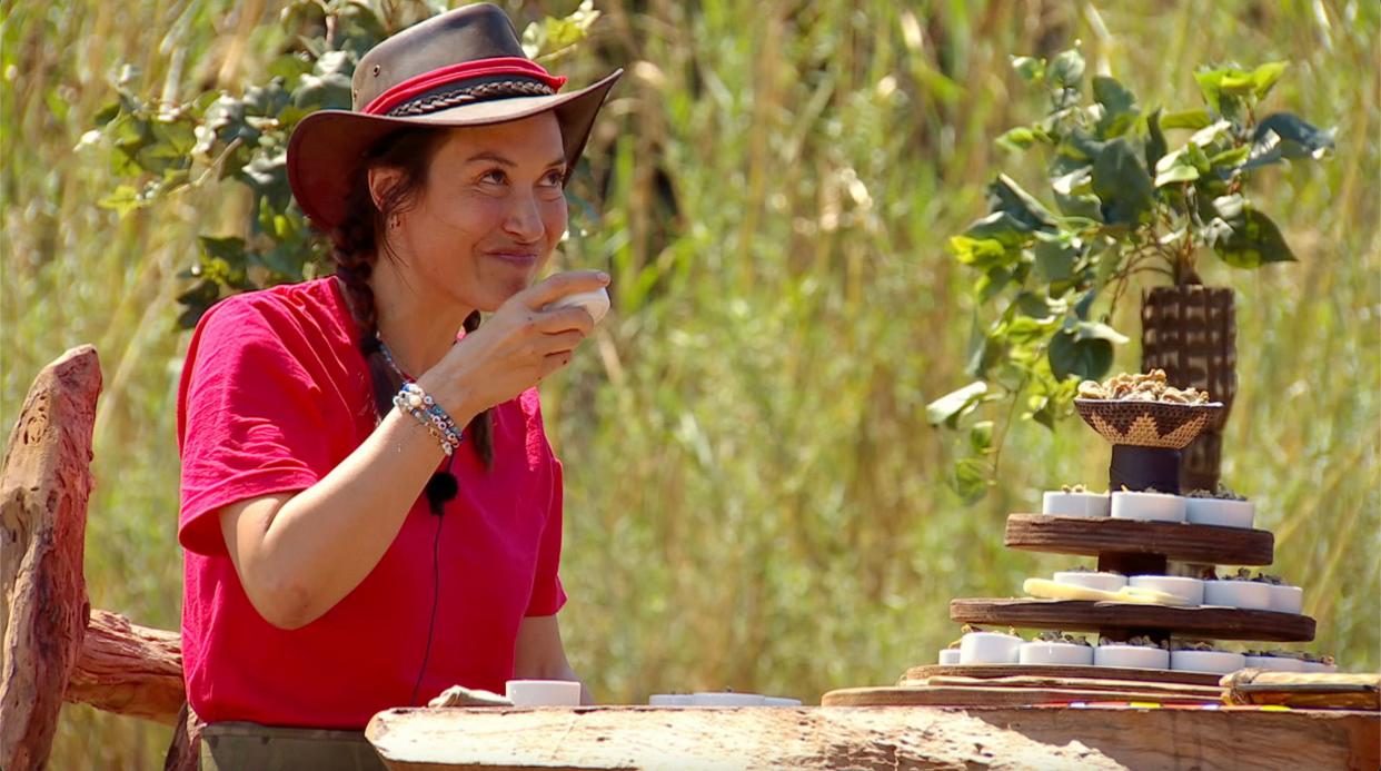 Myleene Klass took on the eating Bushtucker trial in the final of I'm A Celebrity... South Africa (ITV/Shutterstock)