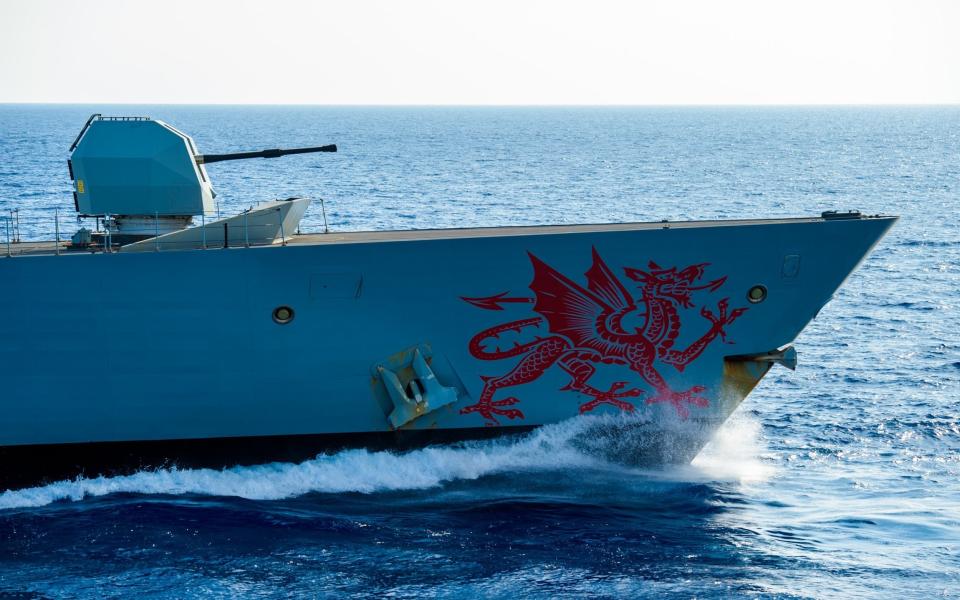 HMS Dragon features in the new Bond film, No Time to Die