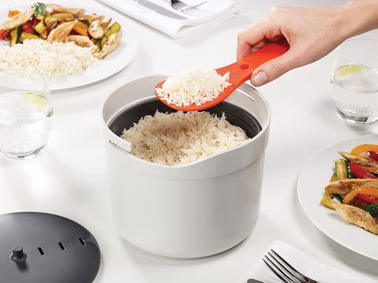 If you struggle to make perfect rice, this 20% off Joseph Joseph microwave rice cooker will do all the hard work for you.