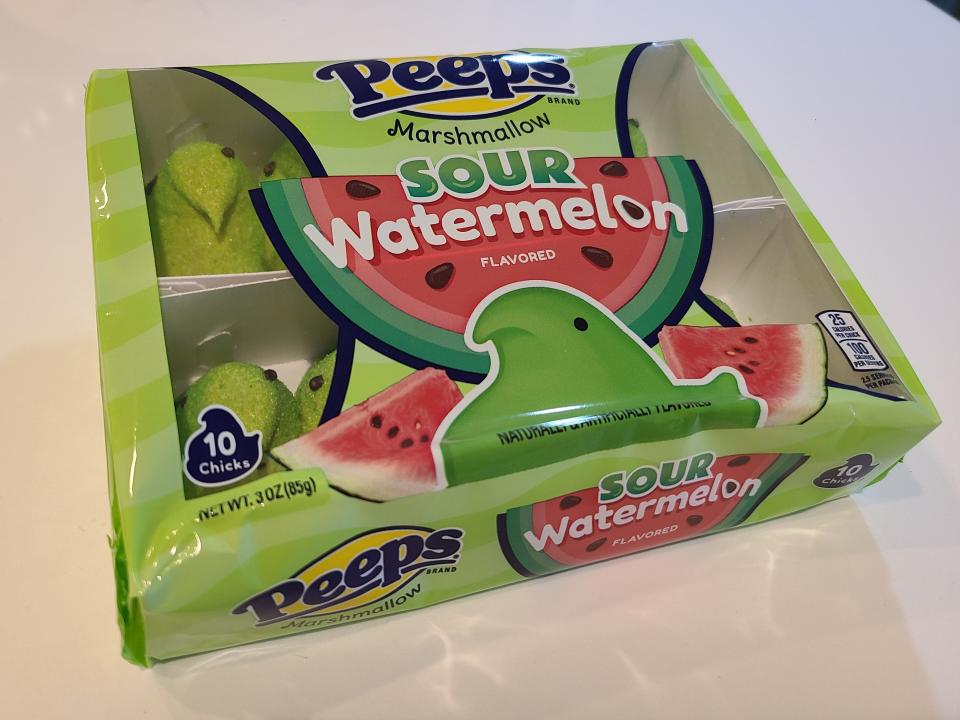 sour watermelon peeps