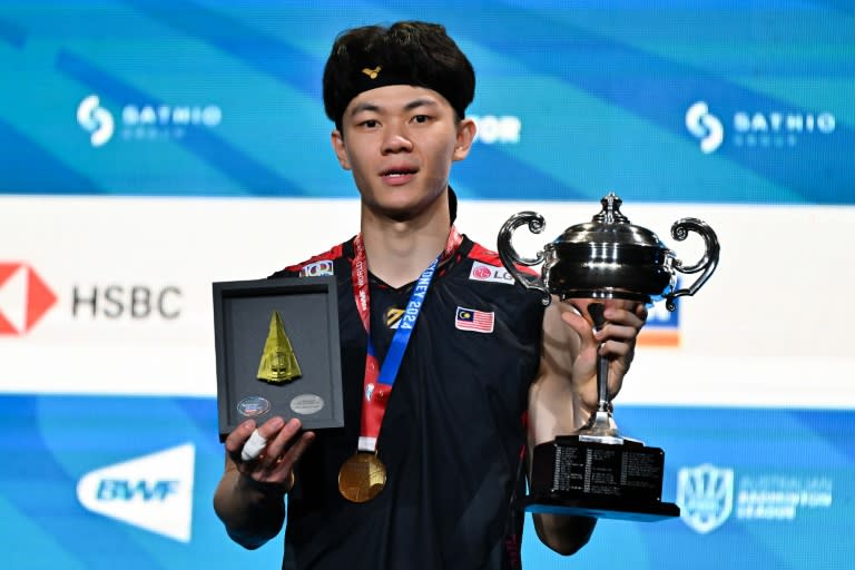 Malaysia's Lee Zii Jia won the Australian Open singles title (Izhar KHAN)