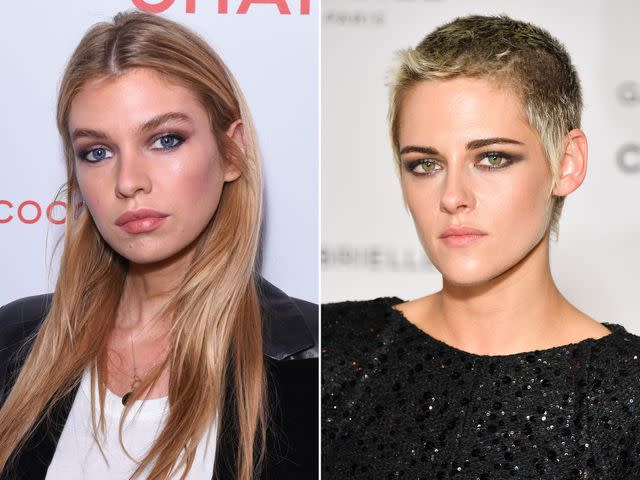 <p>Presley Ann/Patrick McMullan/Getty ; Stephane Cardinale - Corbis/Corbis/Getty</p> Left: Stella Maxwell attends Chanel Party to Celebrate the Chanel Beauty House and @WELOVECOCO on February 28, 2018 in Los Angeles, California. Right: Kristen Stewart attends the launch party for Chanel's new perfume "Gabrielle" as part of Paris Fashion Week on July 4, 2017 in Paris, France