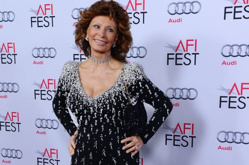 Sophia Loren attends the special tribute to her as part of AFI Fest at the Dolby Theatre in the Hollywood section of Los Angeles in 2014. File Photo by Jim Ruymen/UPI