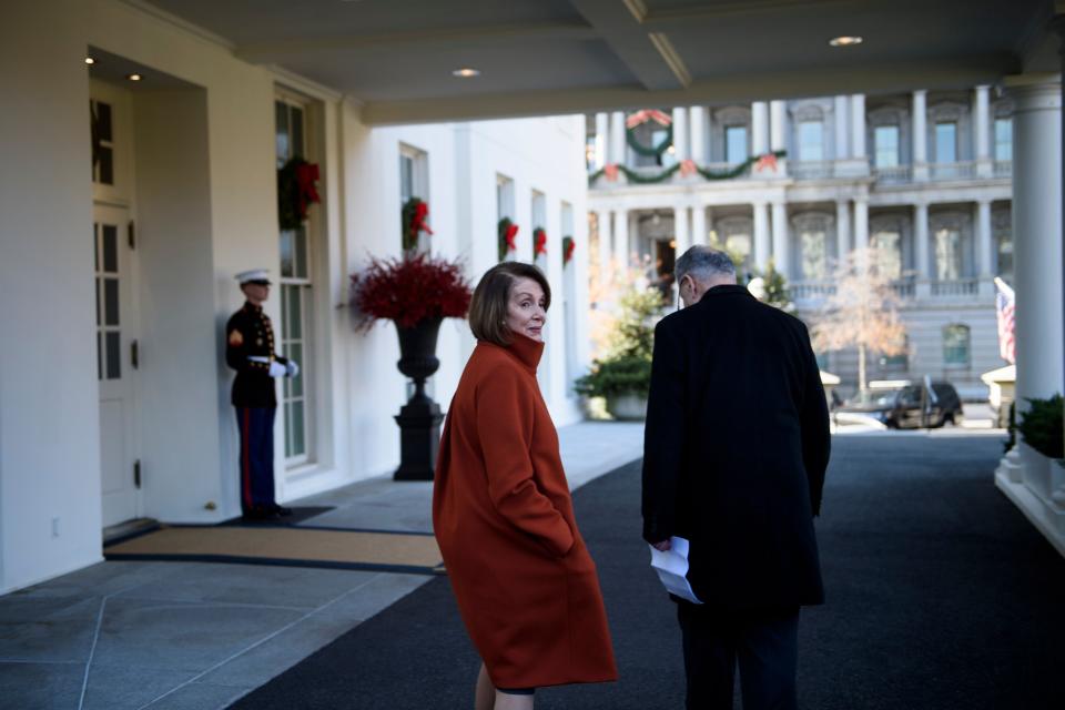 Nancy Pelosi at the White House, December 11, 2018.