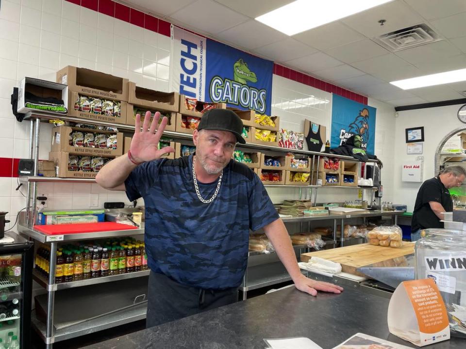 Owner Shawn Nilo stands in the Swampthang Deli, located in Conway. The deil will close its doors on Dec. 10. The deli has been in the University Commons strip mall across from Coastal Carolina since April 2022. Dec. 9, 2023