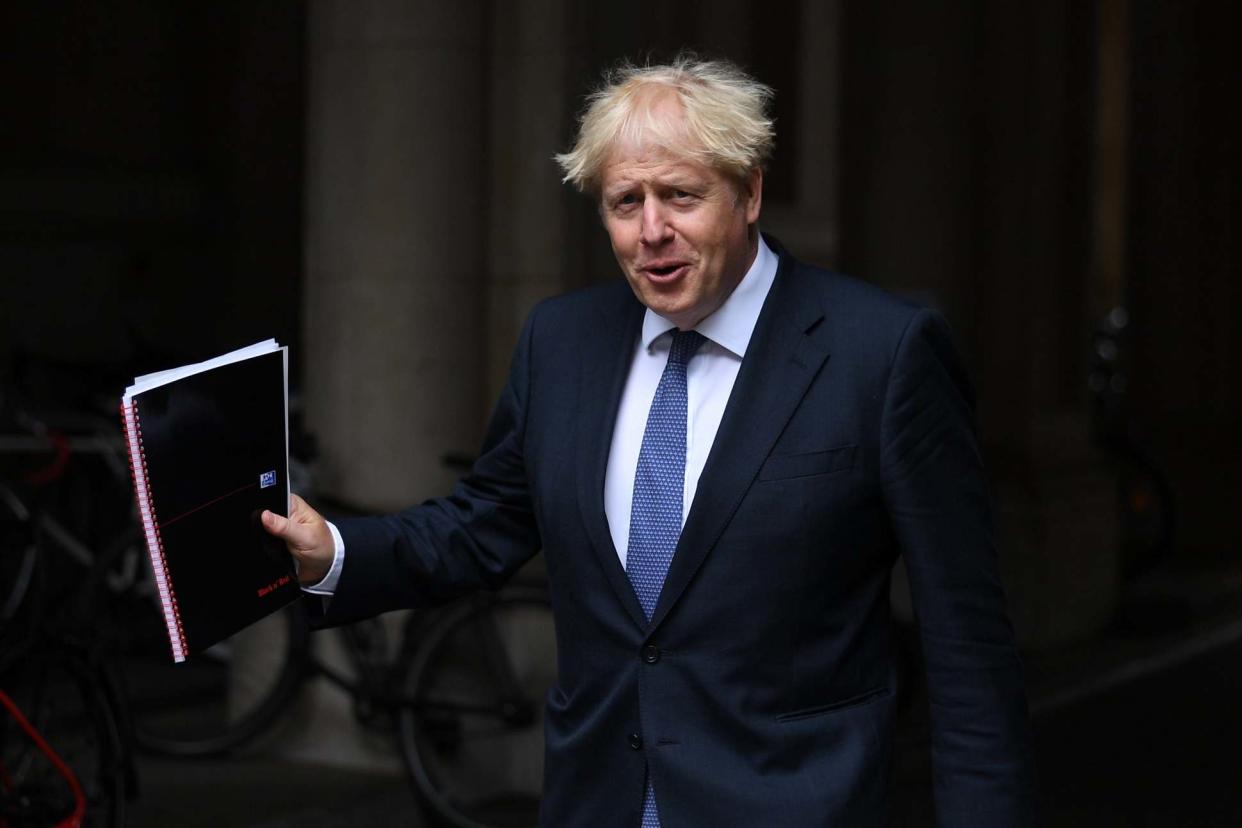 Prime Minister Boris Johnson leaves Downing Street: Getty Images