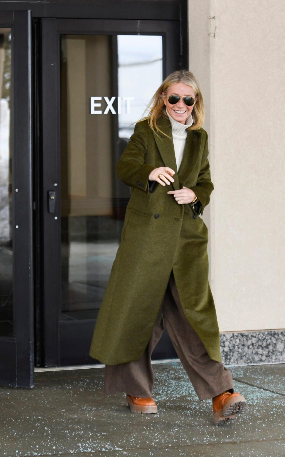 Gwyneth Paltrow leaving the courthouse in Park City, Utah - AP/Alex Goodlett