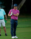 <p>Mark Wahlberg checks his swing during the Pro-Am Tournament ahead of the Sony Open in Hawaii at the Waialae Country Club on Jan. 12.</p>