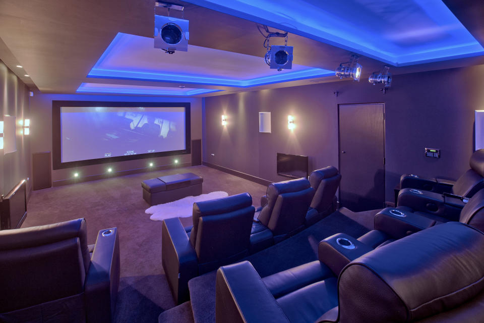 <p>The house also has its own private cinema. [Picture: SWNS] </p>