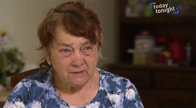 Phyllis Bickley has recounted the moment she was attacked by her neighbour's dog. Photo: Today Tonight