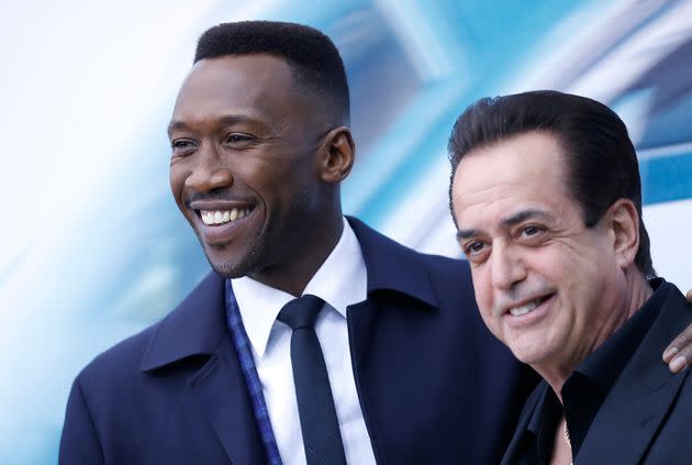 Vallelonga with Mahershala Ali, who won Best Supporting Actor for 