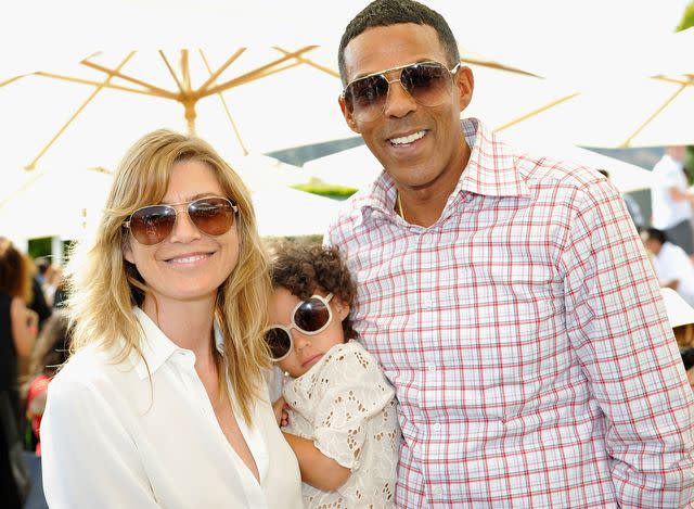 Donato Sardella/Getty Ellen Pompeo, Chris Ivery and their daughter Stella in 2013.