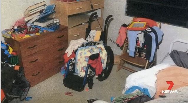 Inside the girls' bedroom. Picture: 7 News
