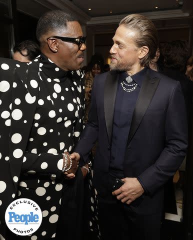 <p>Todd Williamson</p> Colman Domingo and Charlie Hunnam at The Mark Hotel following the 2024 Met Gala
