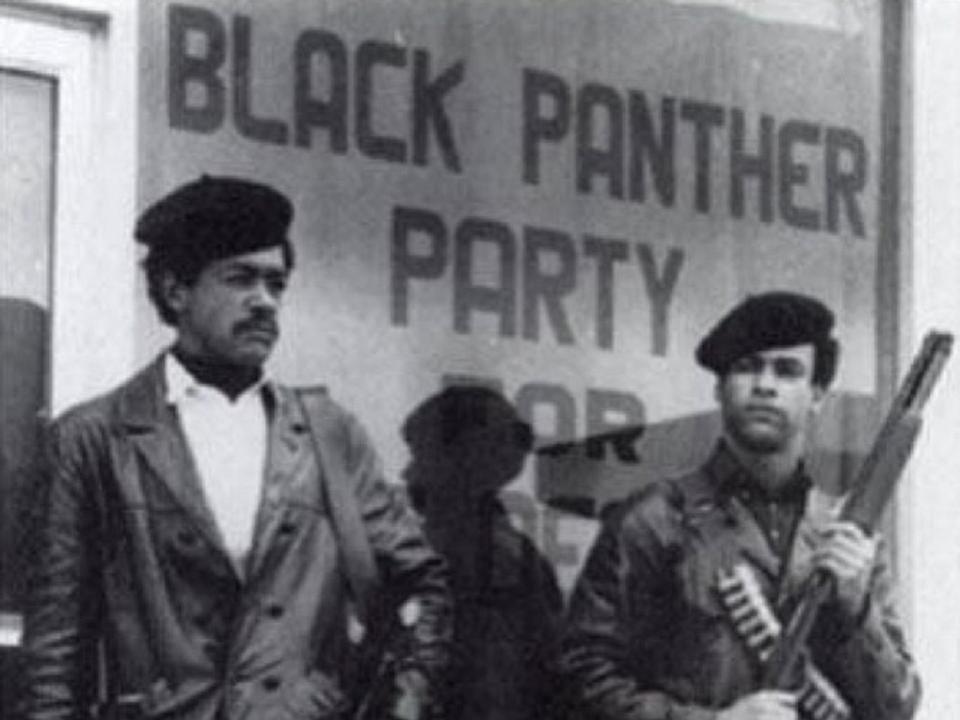 Black Panther Party founders Bobby Seale and Huey P Newton in the 1960s