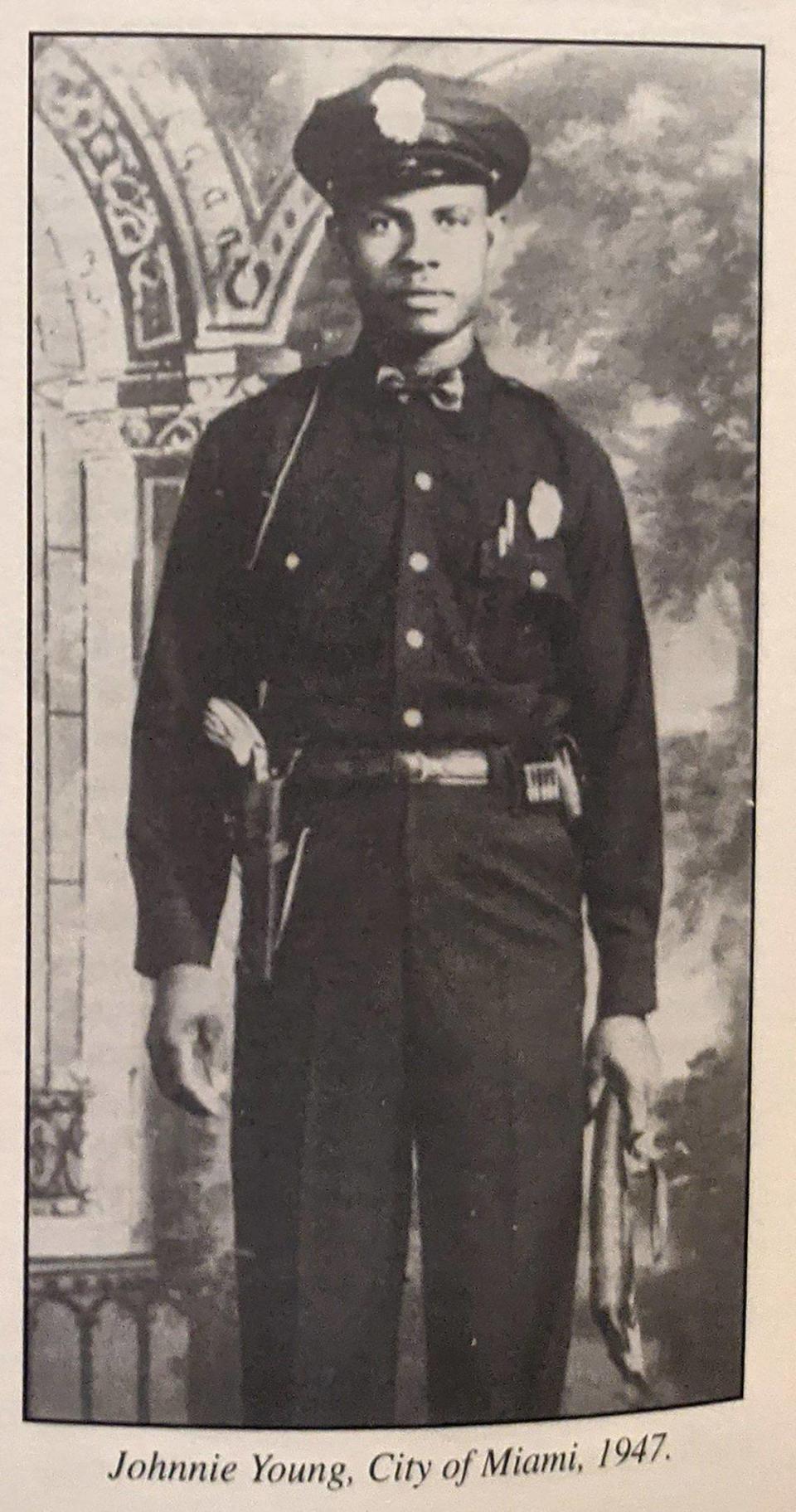 Miami, Florida, May 7 2021 - File photo of Officer Johnnie Young who was 33 and one of Miami’s first Black sworn police officers when he was killed in the line of duty on May 7, 1947.