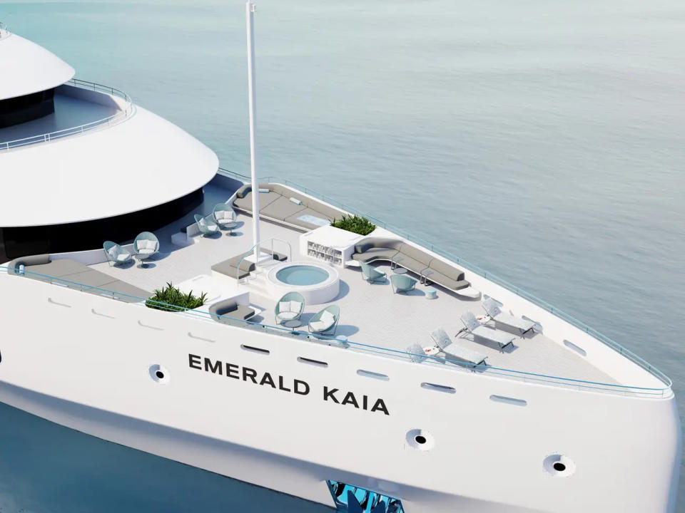Das kommende Schiff von Emerald, die „Kaia“, mit einer Länge von 120 Metern und Platz für 128 Gäste, soll perfekt für Liebhaber kleiner, hochwertiger Schiffe sein. - Copyright: Scenic Group