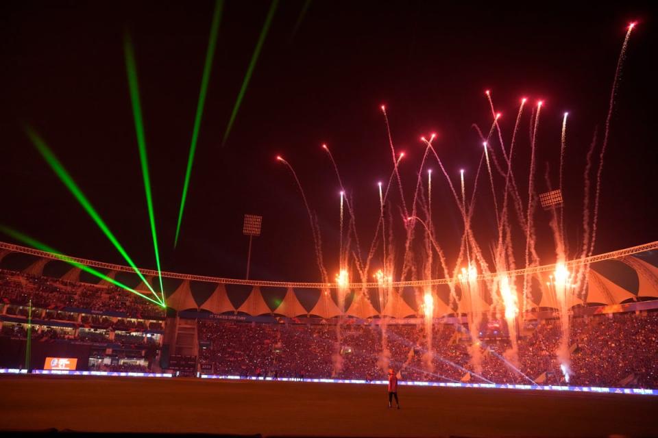 Lucknow erupted in celebration of India’s win over England (AP)