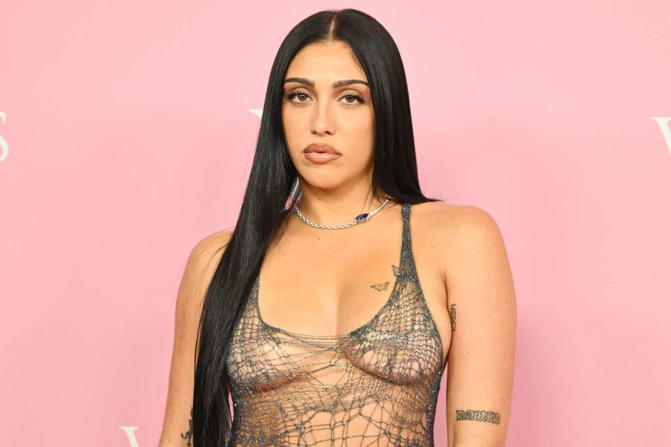 <p>ANGELA WEISS/AFP via Getty</p> Model Lourdes Leon attended the Victoria