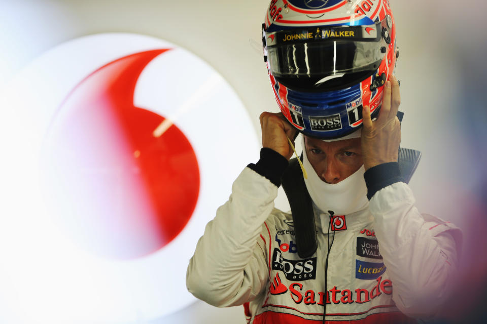 MONTREAL, CANADA - JUNE 08: Jenson Button of Great Britain and McLaren prepares to drive during practice for the Canadian Formula One Grand Prix at the Circuit Gilles Villeneuve on June 8, 2012 in Montreal, Canada. (Photo by Mark Thompson/Getty Images)