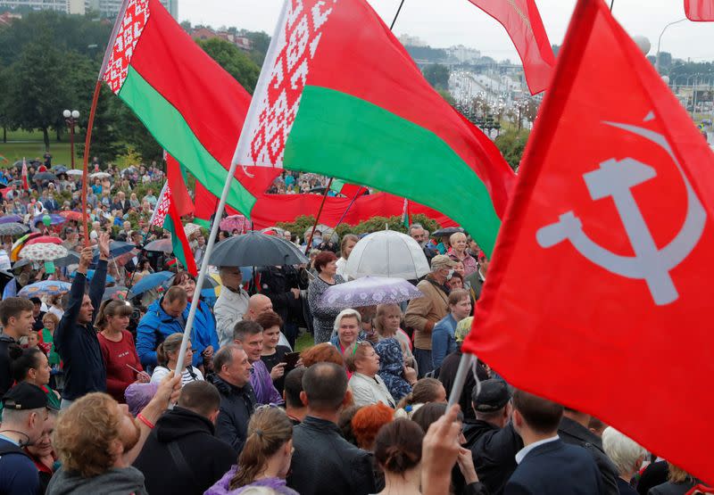 Rally in support of Belarusian President Alexander Lukashenko in Minsk