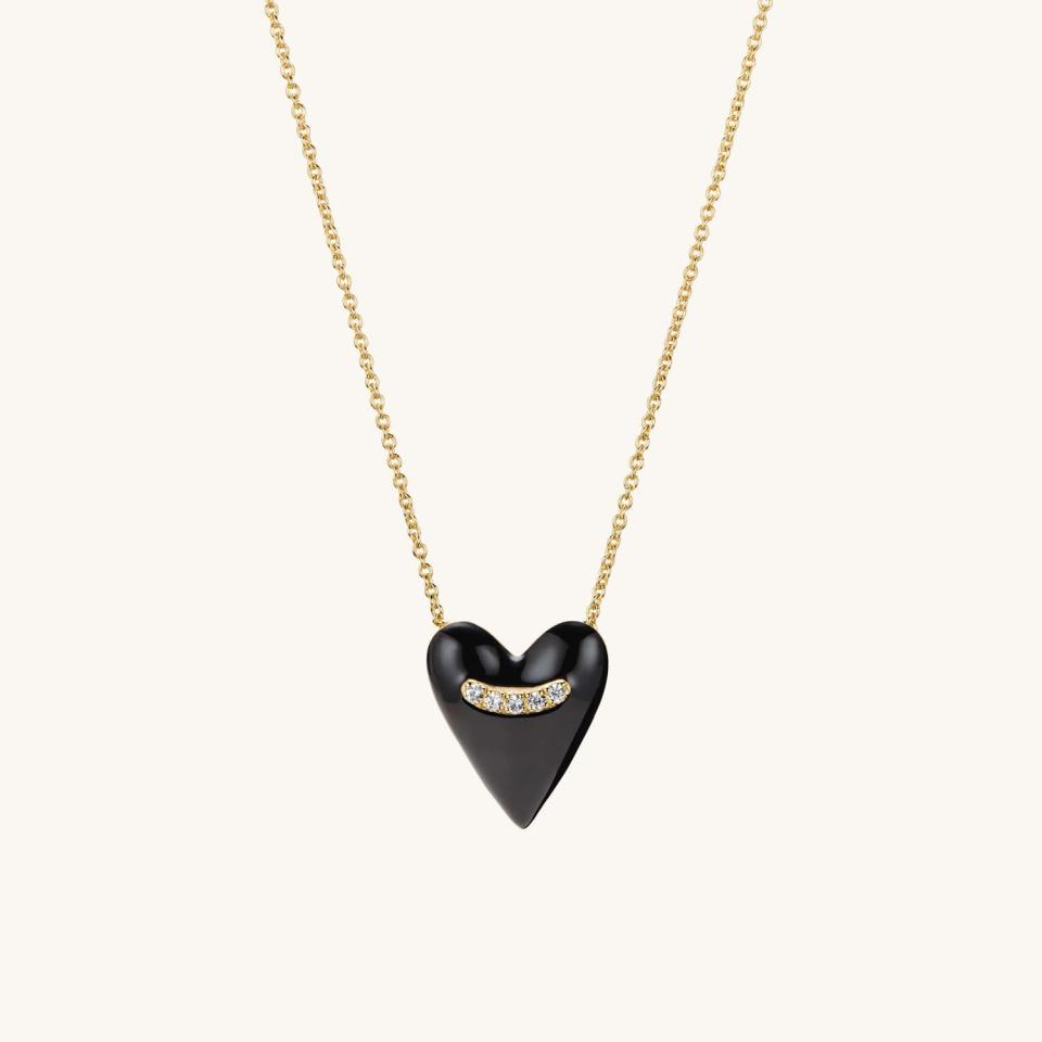 2) Heart Enamel Pendant Necklace - $178