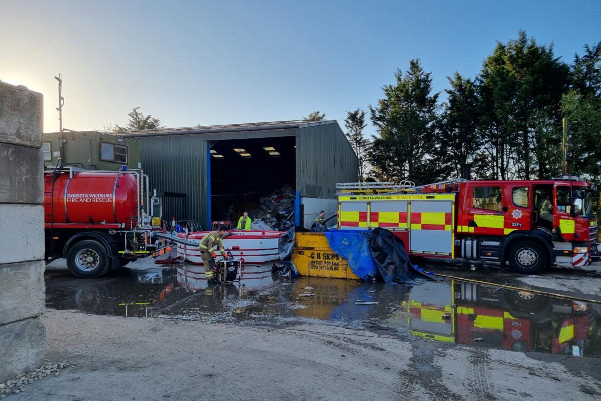 A gas leak has led to emergency closures of London Road since Wednesday, April 17. <i>(Image: Dorset and Wiltshire Fire and Rescue Service)</i>