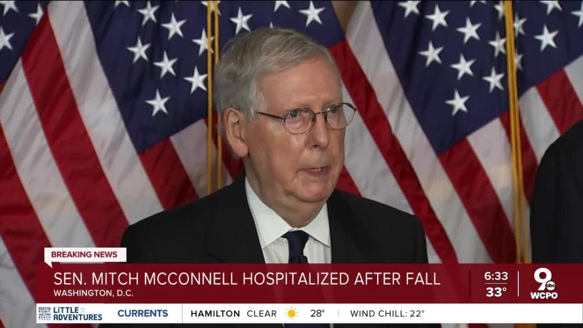 Sen Mitch Mcconnell Hospitalized After Fall