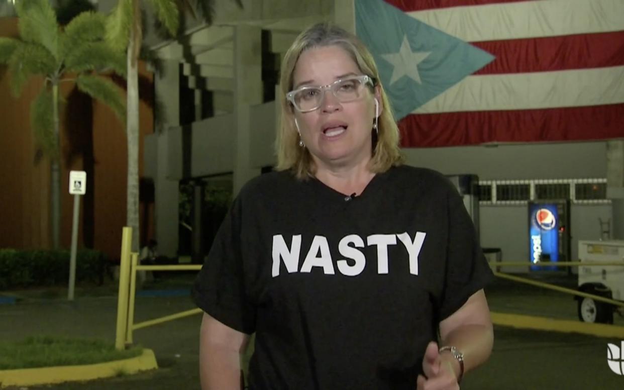 Puerto Rico: Carmen Yulin Cruz wore a 'nasty' T-shirt in response to Donald Trump's tweets - Univision Noticias