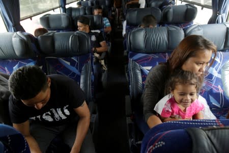 Central American migrants travel to Mexico City from Ciudad Juarez