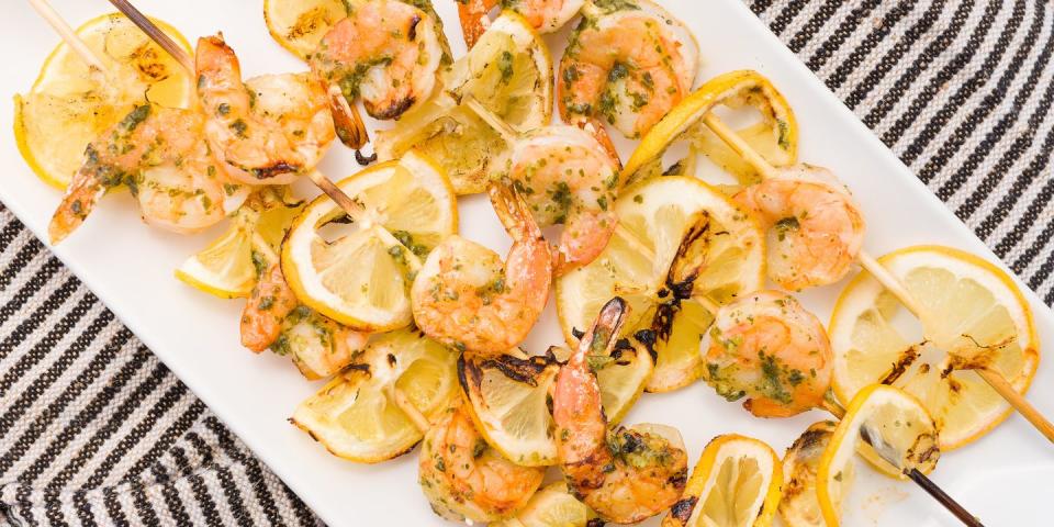 Pesto Shrimp Skewers