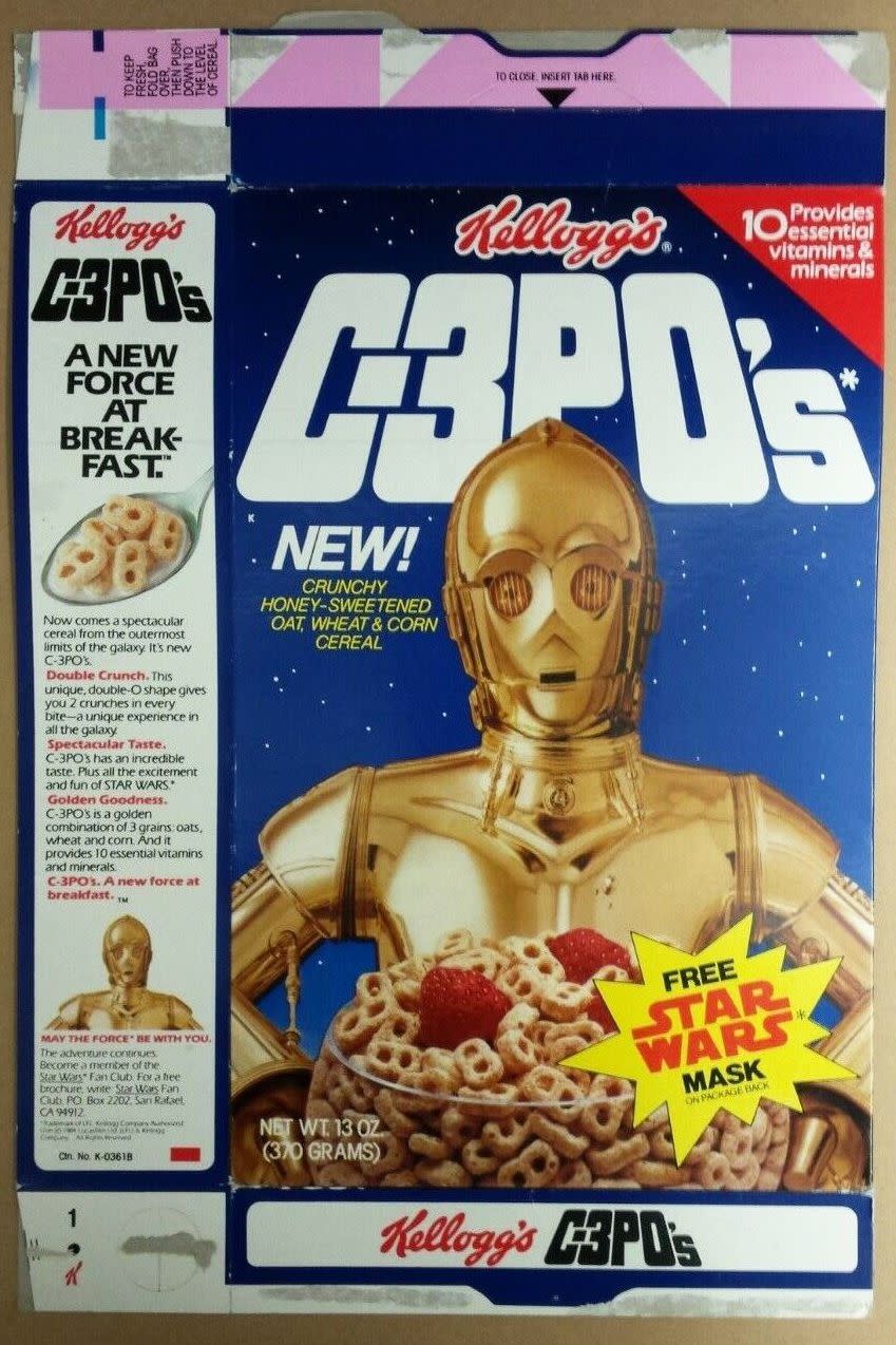 Star Wars Kellogg's C-3PO's Cereal Box